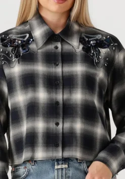 DAMES DANTE6 eason check emballished shirt