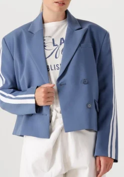 DAMES ALIX THE LABEL e blazer ladies woven stripe tape blazer