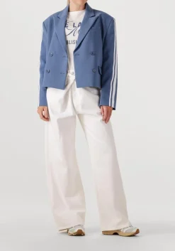 DAMES ALIX THE LABEL e blazer ladies woven stripe tape blazer