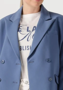 DAMES ALIX THE LABEL e blazer ladies woven stripe tape blazer