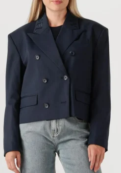 DAMES ALIX THE LABEL e blazer ladies woven double breasted blazer