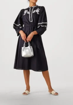 DAMES ANTIK BATIK e midi jurk dali dress