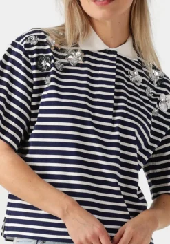 DAMES DANTE6 e t-shirt titan embellished polo shirt