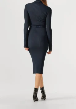 DAMES ELISABETTA FRANCHI e midi jurk knitted dress with belt