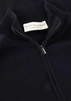 Heren FILIPPO DE LAURENTIIS e trui mezza zip ml r.merino