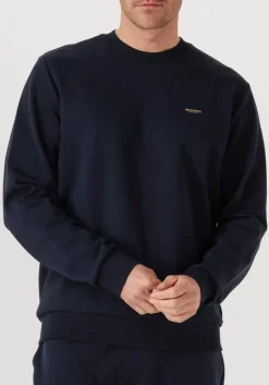 Heren WOOLRICH e trui logo interlock crewneck