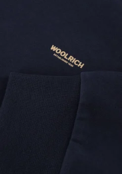 Heren WOOLRICH e trui logo interlock crewneck