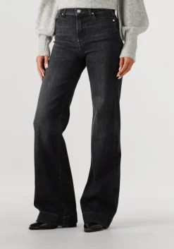 DAMES 7 FOR ALL MANKIND donkergrijze wide jeans modern dojo