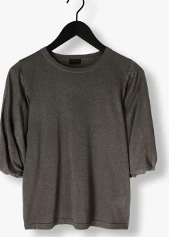 DAMES AIMEE THE LABEL donkergrijze top brecht