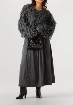 DAMES AIMEE THE LABEL donkergrijze maxirok maximus