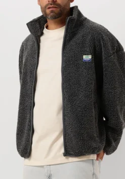 Heren AMERICAN VINTAGE donkergrijze vest hoktown zip