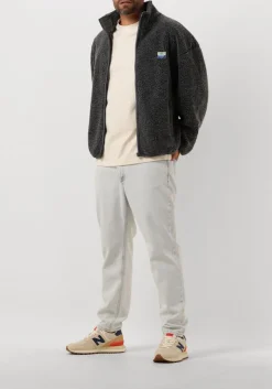 Heren AMERICAN VINTAGE donkergrijze vest hoktown zip