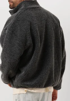 Heren AMERICAN VINTAGE donkergrijze vest hoktown zip