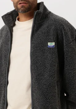 Heren AMERICAN VINTAGE donkergrijze vest hoktown zip