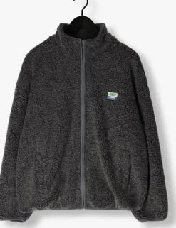 Heren AMERICAN VINTAGE donkergrijze vest hoktown zip