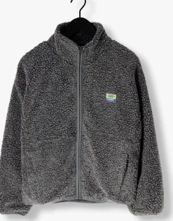 DAMES AMERICAN VINTAGE donkergrijze faux fur jas hoktown woman