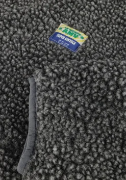 DAMES AMERICAN VINTAGE donkergrijze faux fur jas hoktown woman