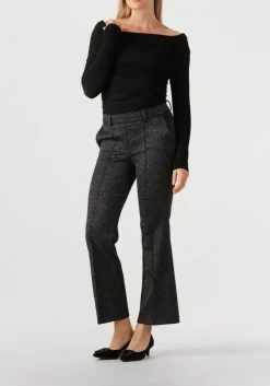DAMES CAMBIO donkergrijze flared broek francoise cropped