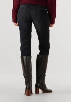 DAMES CAMBIO donkergrijze slim fit jeans piper cropped shadow effect