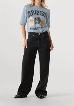 DAMES CLOSED donkergrijze wide jeans nikka