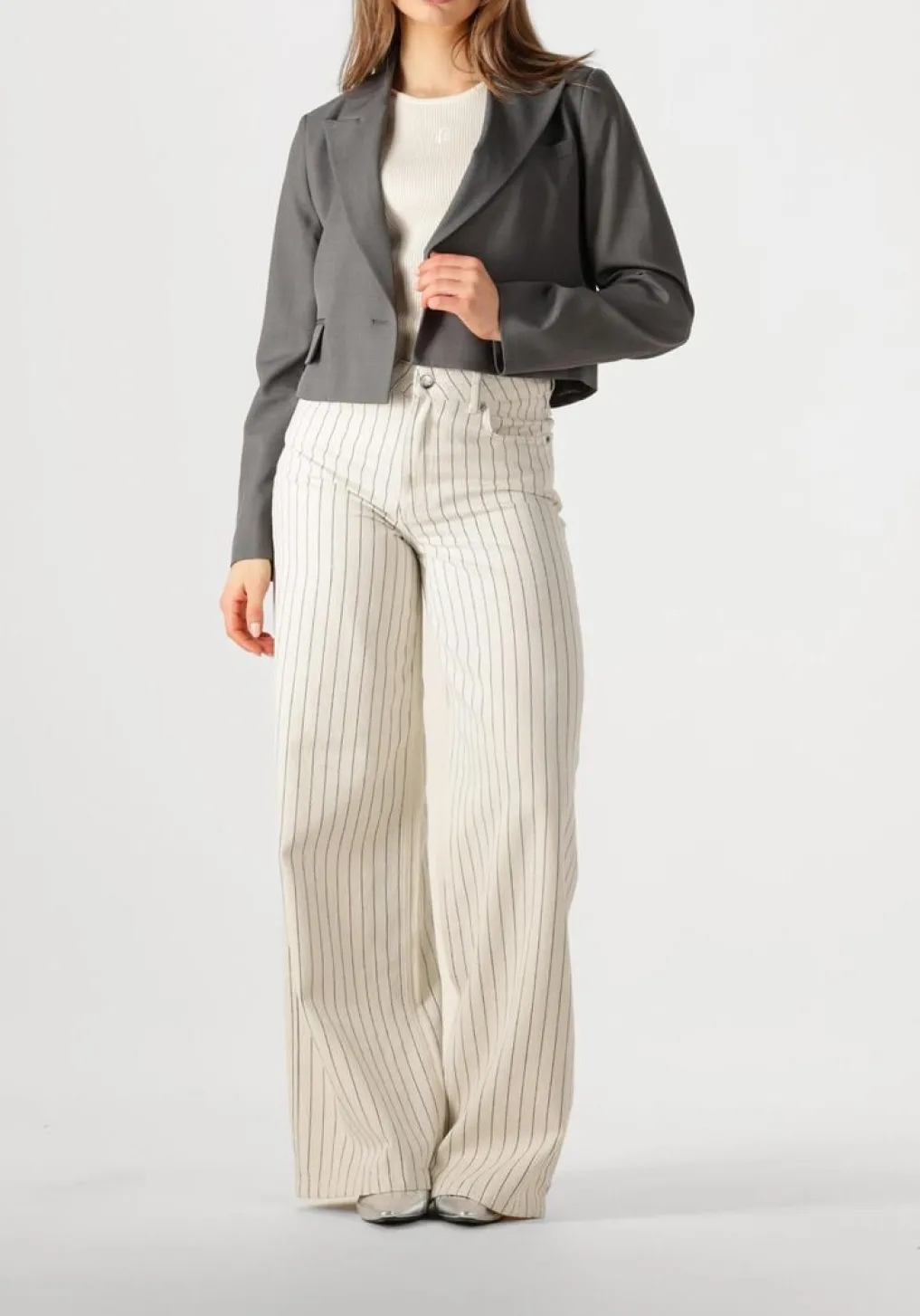 DAMES CO'COUTURE donkergrijze blazer liane blazer