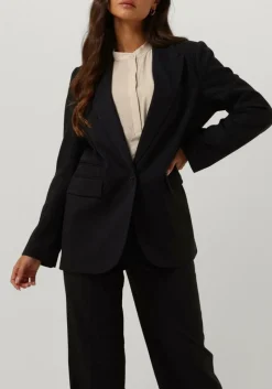 DAMES CO'COUTURE donkergrijze blazer ida pin single oversize blazer