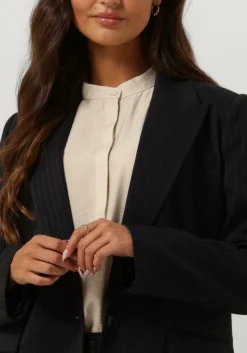 DAMES CO'COUTURE donkergrijze blazer ida pin single oversize blazer