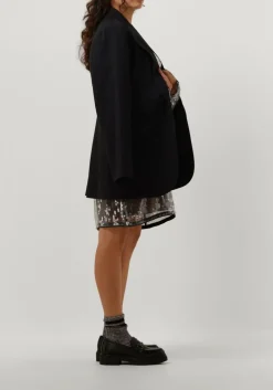 DAMES CO'COUTURE donkergrijze blazer ida pin single oversize blazer