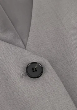 DAMES CO'COUTURE donkergrijze gilet liane frill tailor vest