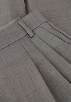 DAMES CO'COUTURE donkergrijze pantalon liane pleat pant