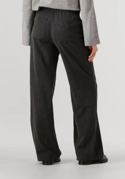 DAMES CO'COUTURE donkergrijze wijde broek susie pull on long pant