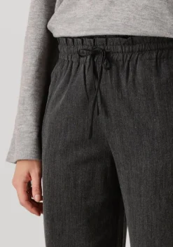 DAMES CO'COUTURE donkergrijze wijde broek susie pull on long pant
