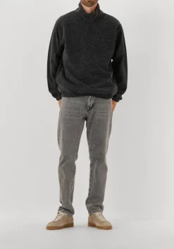 Heren FORÉT donkergrijze forét trui elm half zip sweatshirt