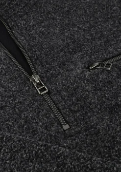 Heren FORÉT donkergrijze forét trui elm half zip sweatshirt