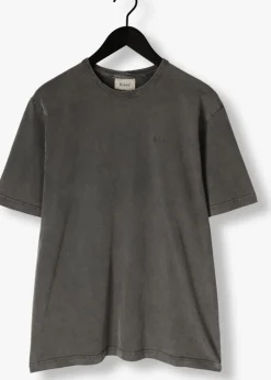 Heren FORÉT donkergrijze forét t-shirt oak faded wash t-shirt