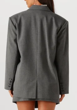 DAMES GESTUZ donkergrijze blazer gzpaula melange oz blazer