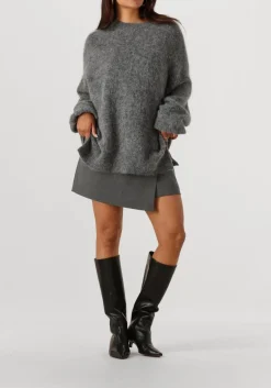 DAMES GESTUZ donkergrijze trui gzsasi pullover