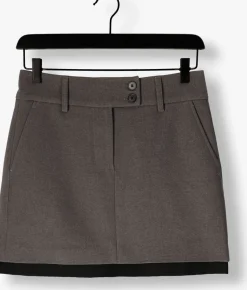 DAMES HAUTE L'AMITIÉ donkergrijze haute l'amitié minirok emerald crop skirt