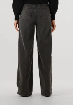 DAMES MOS MOSH donkergrijze wide jeans mmcolette deluxe jeans
