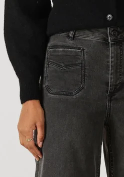 DAMES MOS MOSH donkergrijze wide jeans mmcolette deluxe jeans