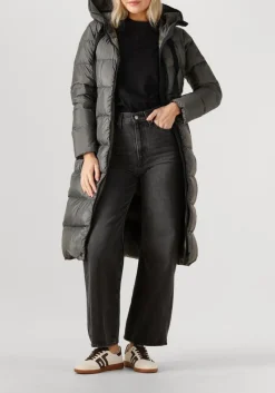 DAMES PEUTEREY donkergrijze gewatteerde jas nunki mqn 02