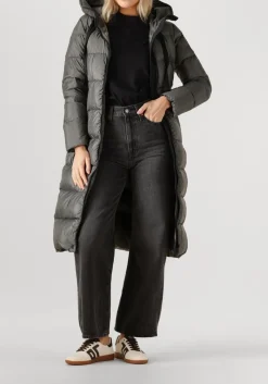 DAMES PEUTEREY donkergrijze gewatteerde jas nunki mqn 02