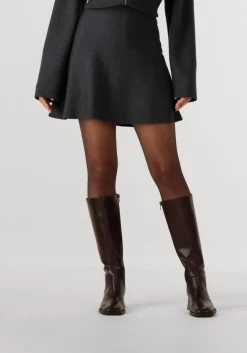 DAMES SECOND FEMALE donkergrijze minirok siv knit short skirt