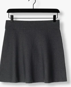DAMES SECOND FEMALE donkergrijze minirok siv knit short skirt