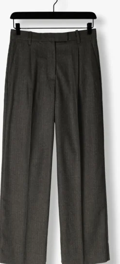 DAMES SECOND FEMALE donkergrijze pantalon wake trousers