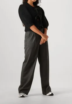DAMES SECOND FEMALE donkergrijze pantalon wake trousers