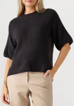 DAMES SECOND FEMALE donkergrijze trui wanda knit o-neck