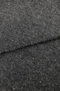 DAMES STUDIO AR donkergrijze sjaal alice boucle knit