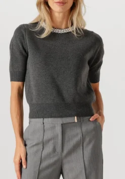 DAMES SUNCOO donkergrijze trui pearl