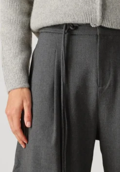 DAMES SUNCOO donkergrijze wijde broek jason